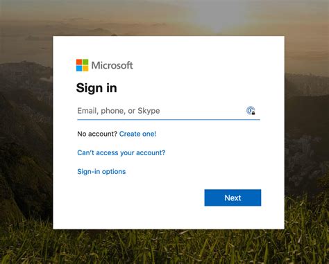 logging into office 365.